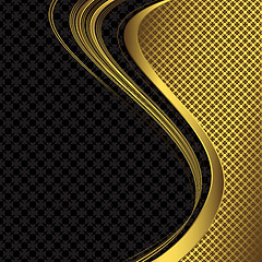 Image showing Elegant black and golden  background