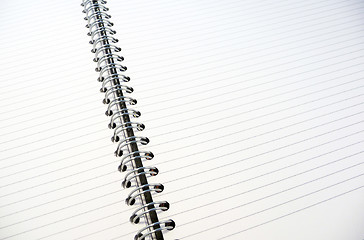 Image showing White lined notepad