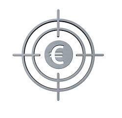 Image showing gun sight with euro symbol