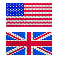 Image showing UK and USA flag