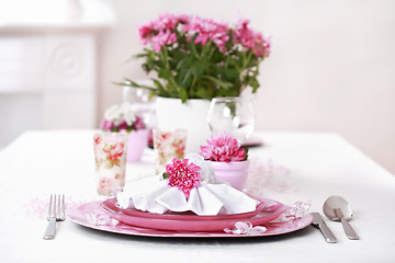 Image showing Fine place setting