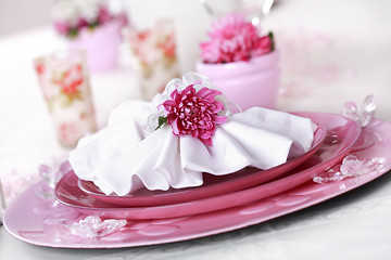 Image showing Fine place setting