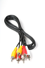 Image showing RGB cable isolated on the white background