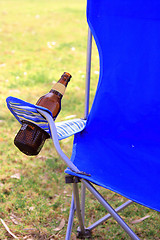 Image showing Picnic. Empty chair