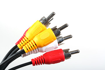 Image showing RGB cable isolated on the white background