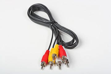 Image showing RGB cable isolated on the white background