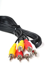 Image showing RGB cable isolated on the white background