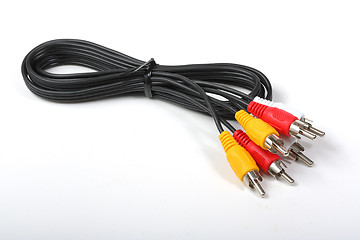 Image showing RGB cable isolated on the white background