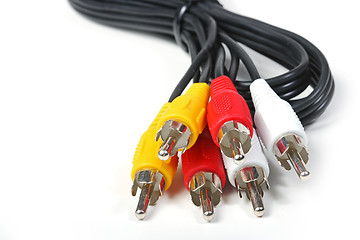 Image showing RGB cable isolated on the white background