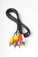 Image showing RGB cable isolated on the white background