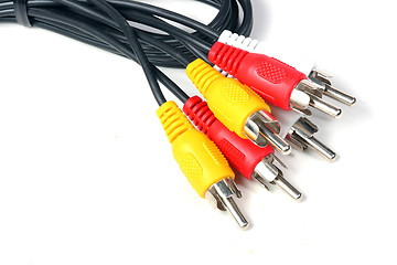 Image showing RGB cable isolated on the white background