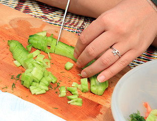 Image showing The picnic. Healthy food