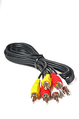 Image showing RGB cable isolated on the white background