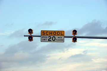 Image showing School Zone Horizontal