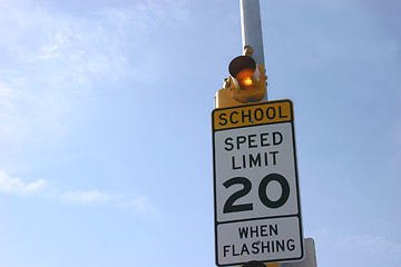 Image showing School Zone Vertical