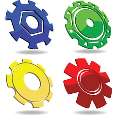 Image showing Gear icons 