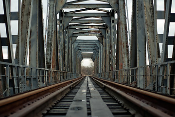 Image showing railroad bridge