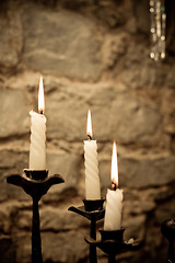 Image showing Three candles