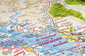 Image showing Vancouver map