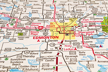 Image showing Edmonton City map