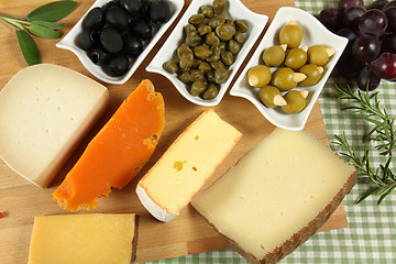 Image showing Cheese board