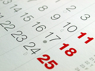 Image showing Calendar