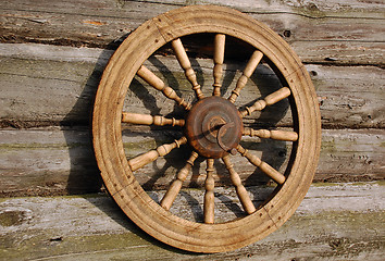 Image showing Spinning Wheel on the Wall