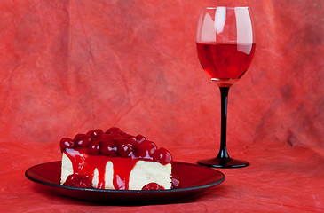 Image showing Cherry cake