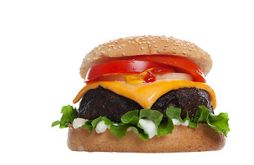 Image showing Huge Cheesburger