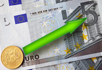 Image showing Rising Euro