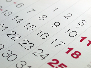 Image showing Calendar