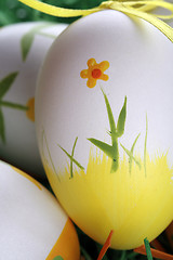 Image showing Painted easter eggs 