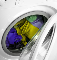 Image showing Clothes in laundry