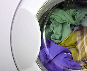 Image showing Clothes in laundry