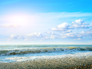 Image showing solar sea beach