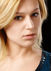 Image showing Portrait of a beautiful blonde