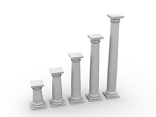 Image showing monochromic image of classic columns