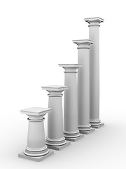 Image showing monochromic image of classic columns