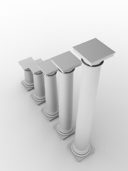 Image showing monochromic image of classic columns