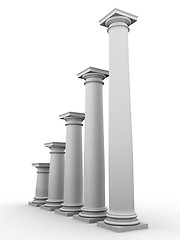 Image showing monochromic image of classic columns