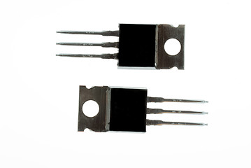 Image showing Pair of Power transistors