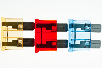 Image showing Blade Fuses in line