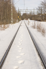 Image showing Railroad track.