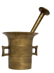 Image showing metal old mortar