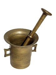 Image showing metal old mortar