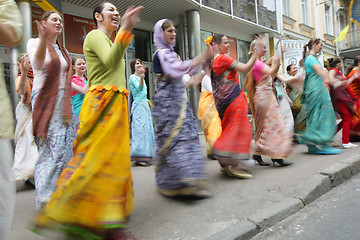 Image showing Hare Krishna followers