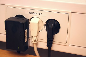 Image showing Electrical plugs