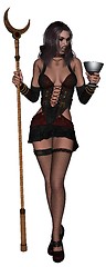 Image showing Sexy wampire lady