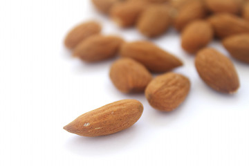 Image showing Group of almonds