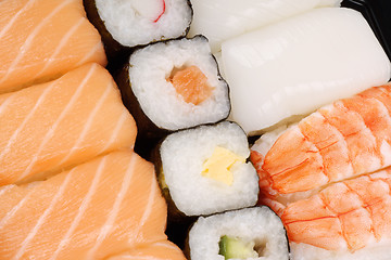 Image showing Sushi background